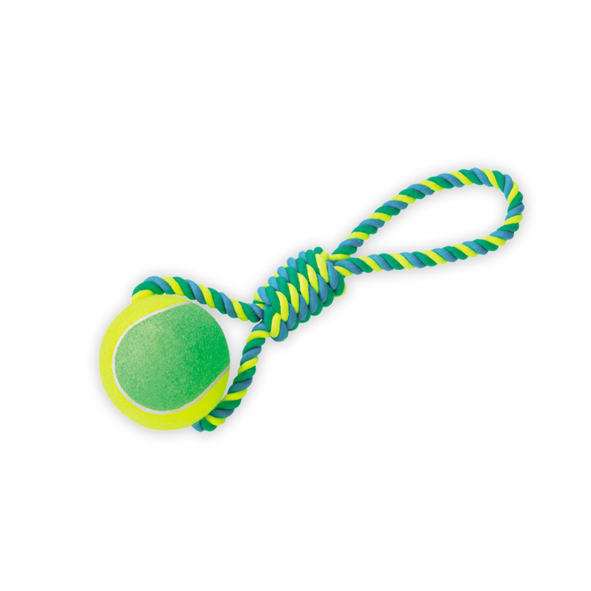 Spielseil mit Tennisball XXL 50 cm Ball Durchmesser 12 cm