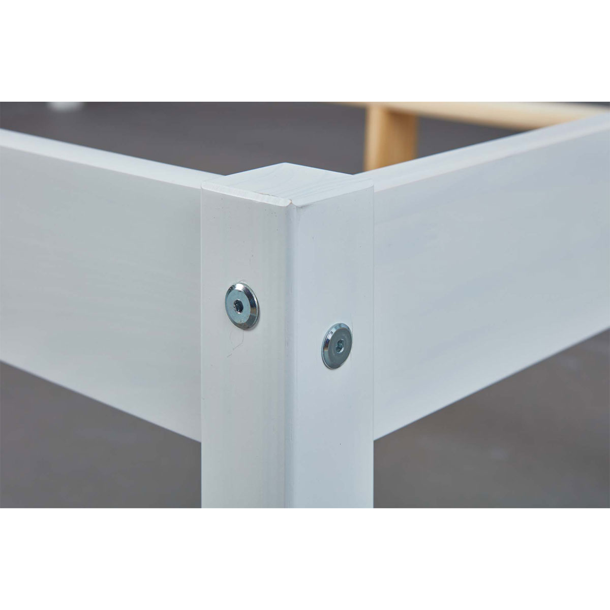 Inter Link Bett „Vilmar“, 148x70x210 cm, weiß lackiert, ohne Lattenrost Bild 5