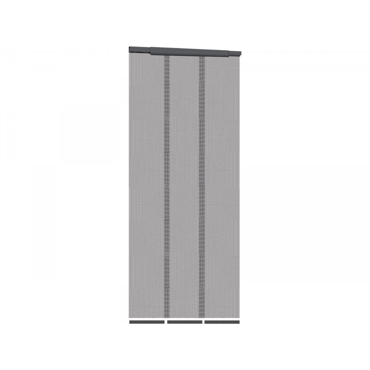 Schellenberg Fliegengitter Teleskopvorhang 95 x 220 cm Breite verstellbar anthrazit Bild 2