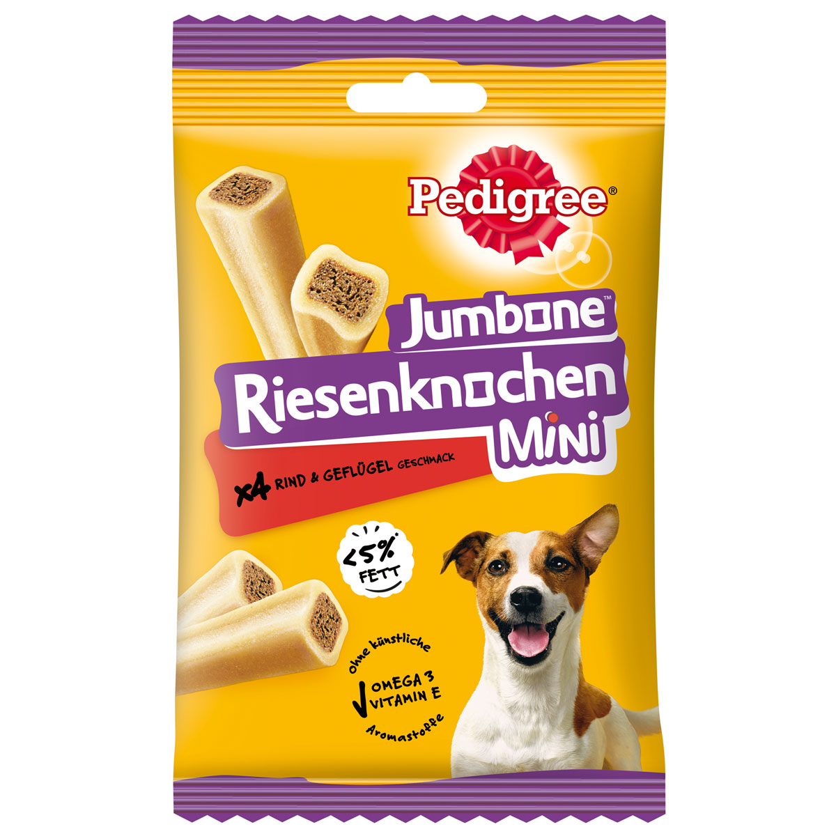 Pedigree Riesenknochen Mini mit Rind und Geflügelgeschmack 160g