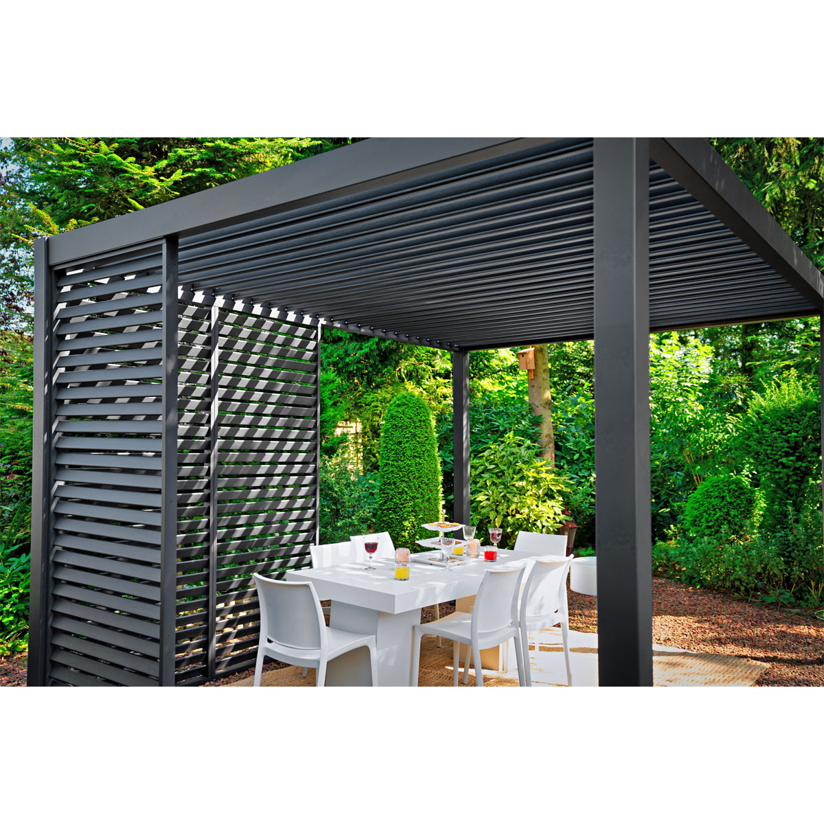 Pergola 111 Deluxe anthrazit 360 x 250 x 400 cm Bild 2