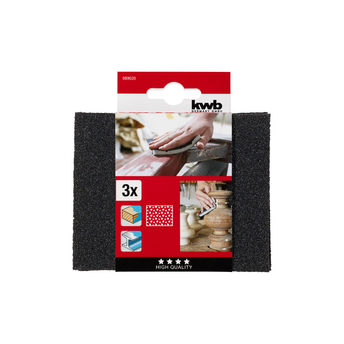 kwb  Schleifschwamm Holz und Metall mittel Bild 2