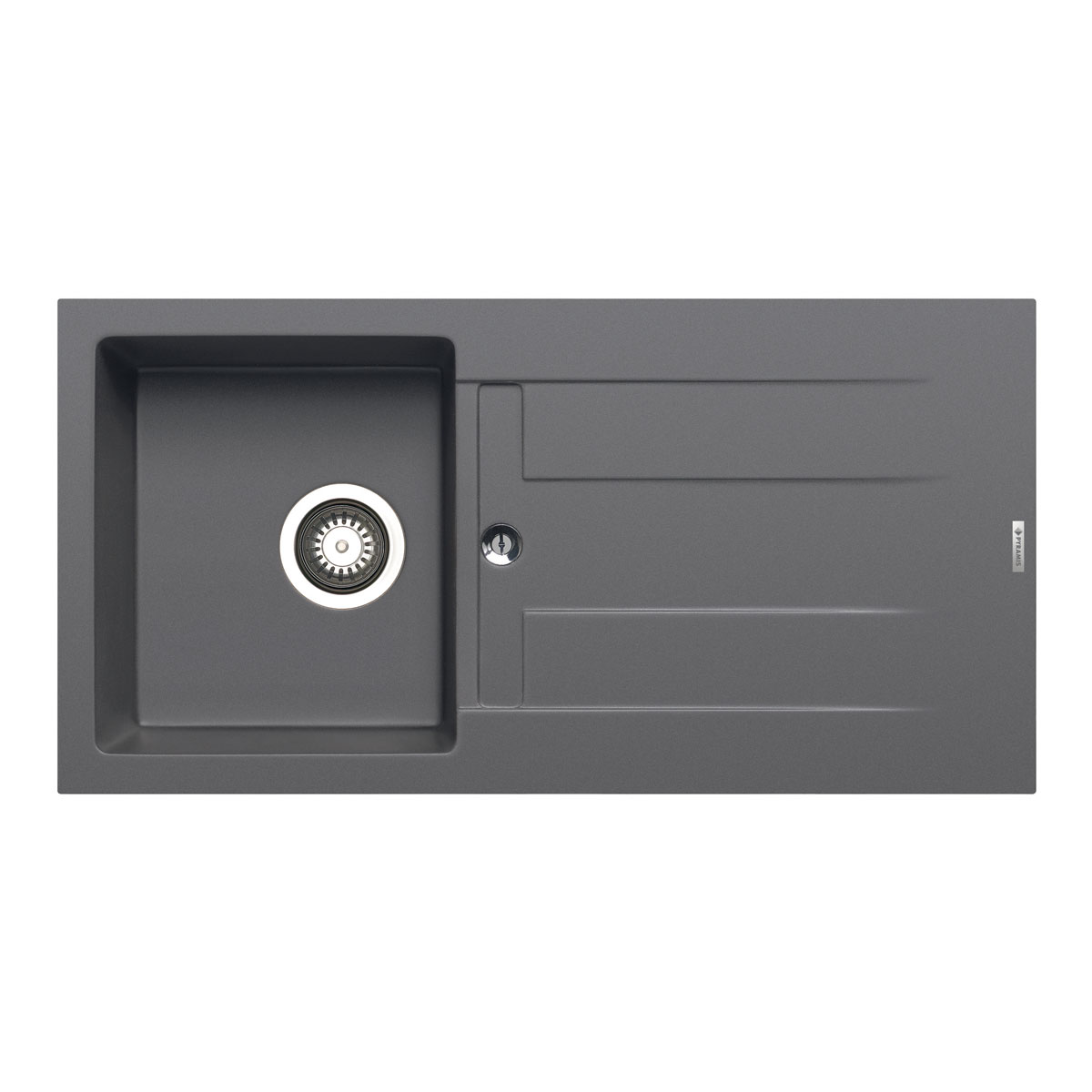 Pyramis  Einbauspuele ATHLOS 86 x 43,5 cm 1B 1D Iron Grey Bild 1