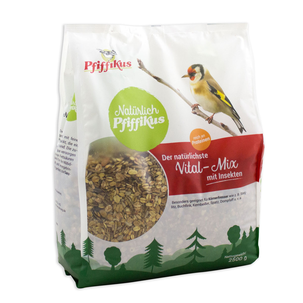 Pfiffikus  Natürlich Vital-Mix 2,5 kg mit Insekten