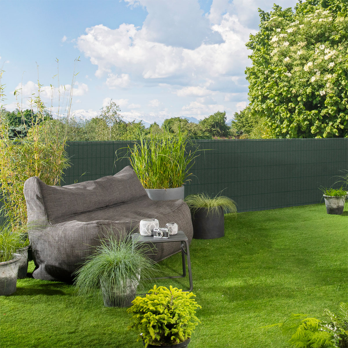 Windhager Zaunblende 1,5 x 25m grün Rolle Bild 3