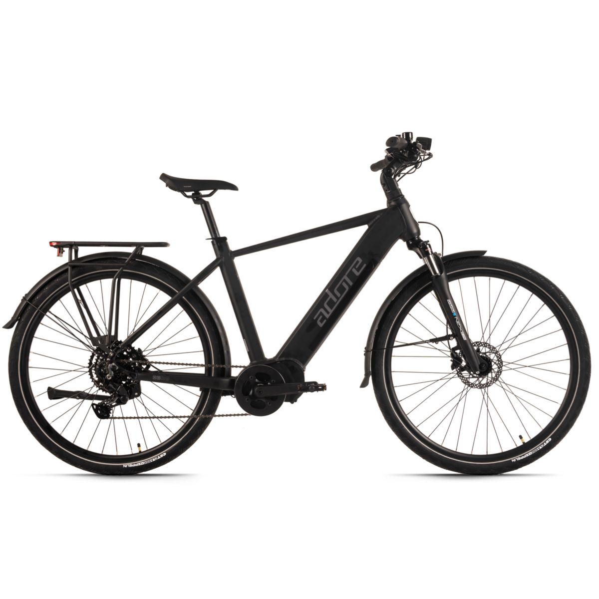 KS Cycling ADORE E-Trekkingbike 28" Alu Trekking E-Bike ATX-390 Mittelmotor 85NM / 15Ah Schwarz matt