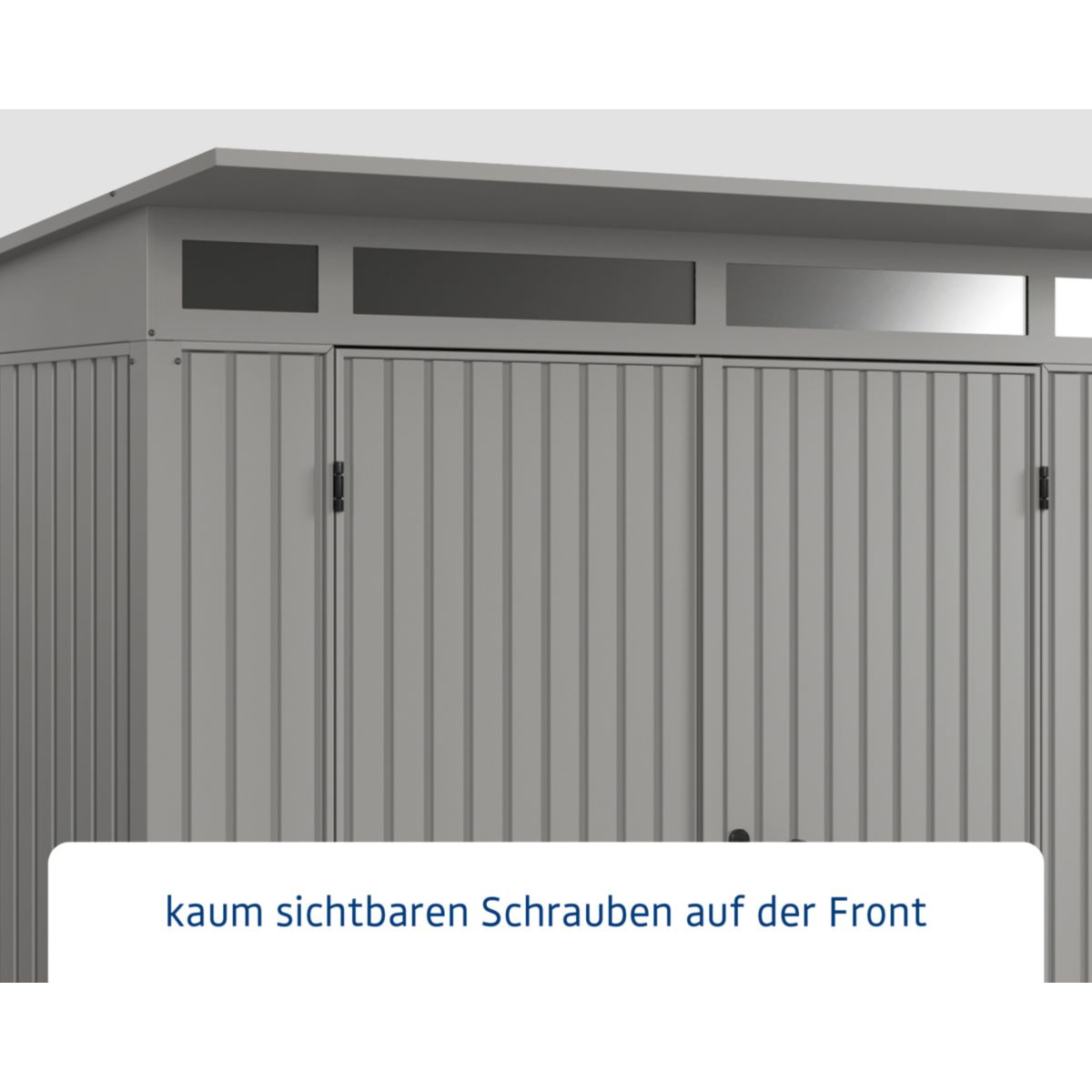 EcoStar  Gerätehaus Trend-PTyp 2RAL9007 2 flg Bild 4