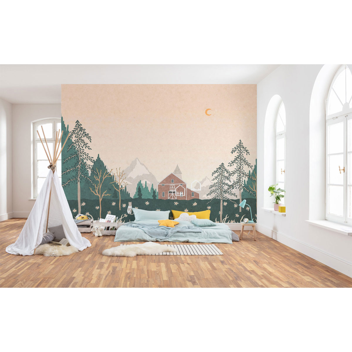 Komar  Vlies Fototapete Little Farm 400x280 cm