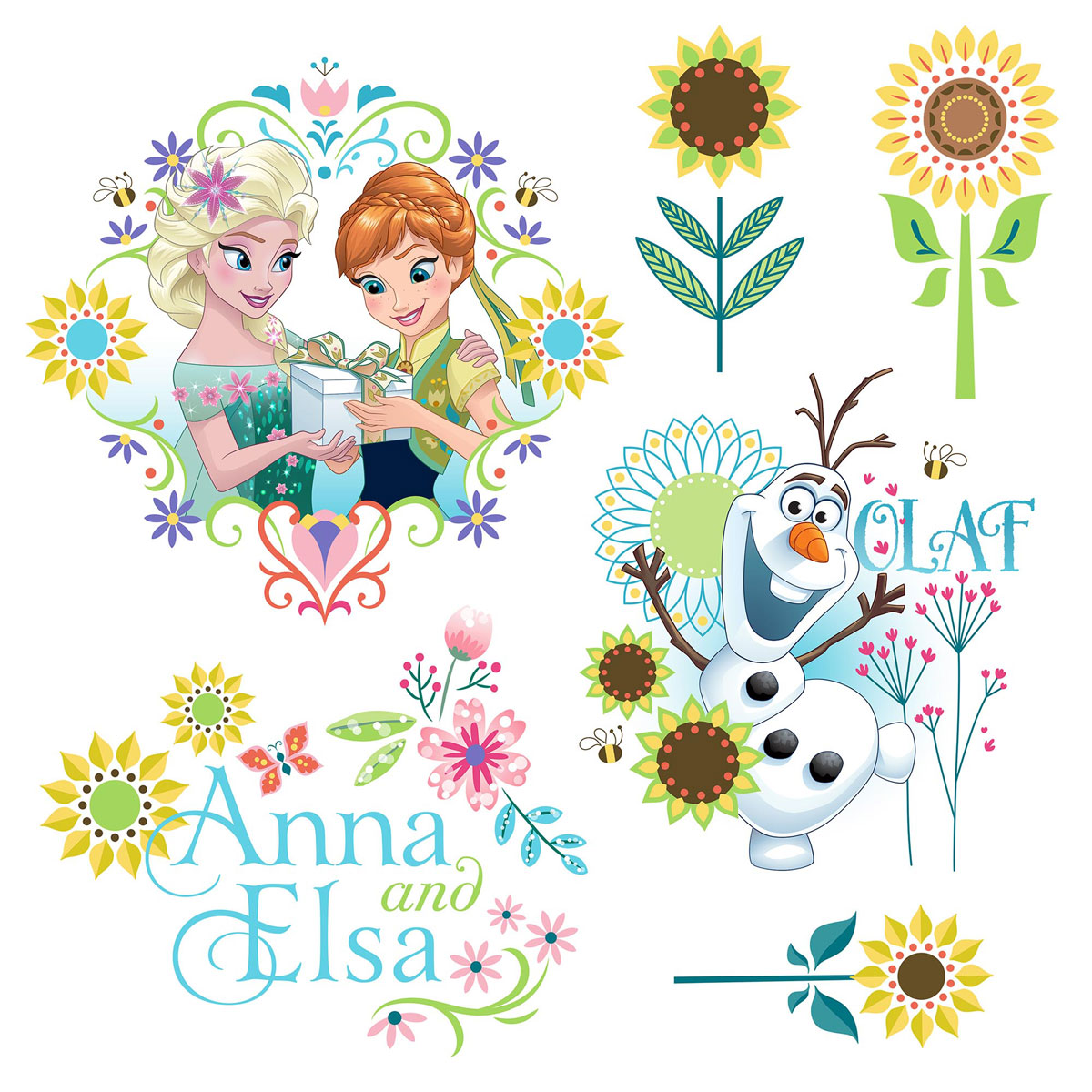 Komar  Fenstersticker Disney Window Frozen Flower 31x31 cm Bild 2