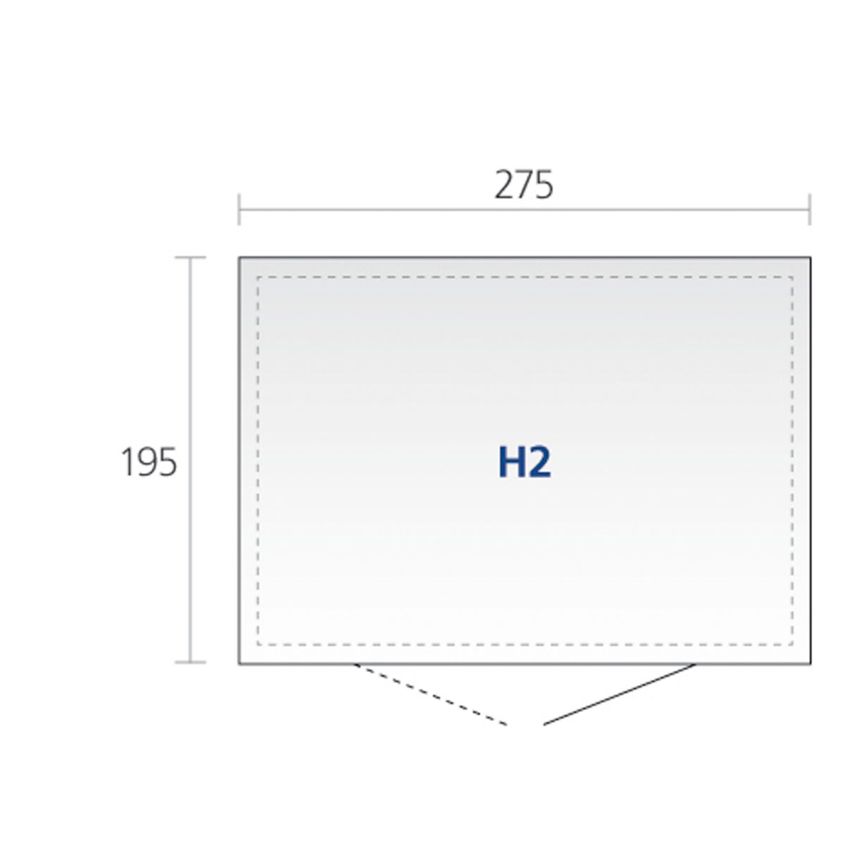 Biohort Gerätehaus HighLine H2 275 x 195 x 222 cm Standardtür Bild 3
