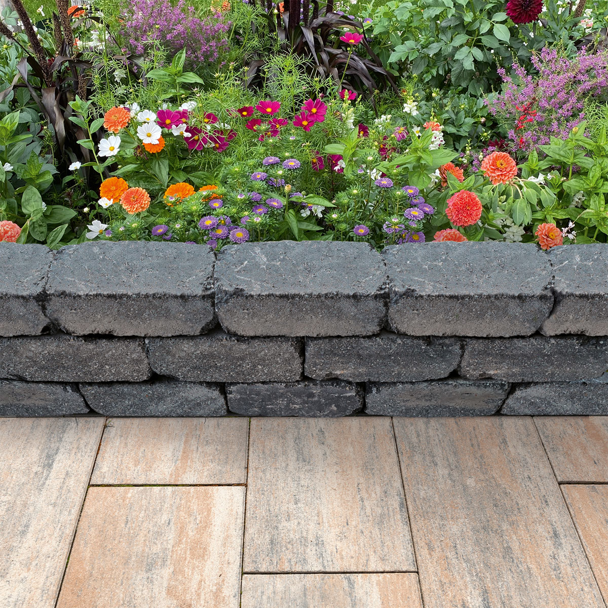 Diephaus  Mauerstein Antik Basalt 30 x 15 x 12,5 cm Bild 2