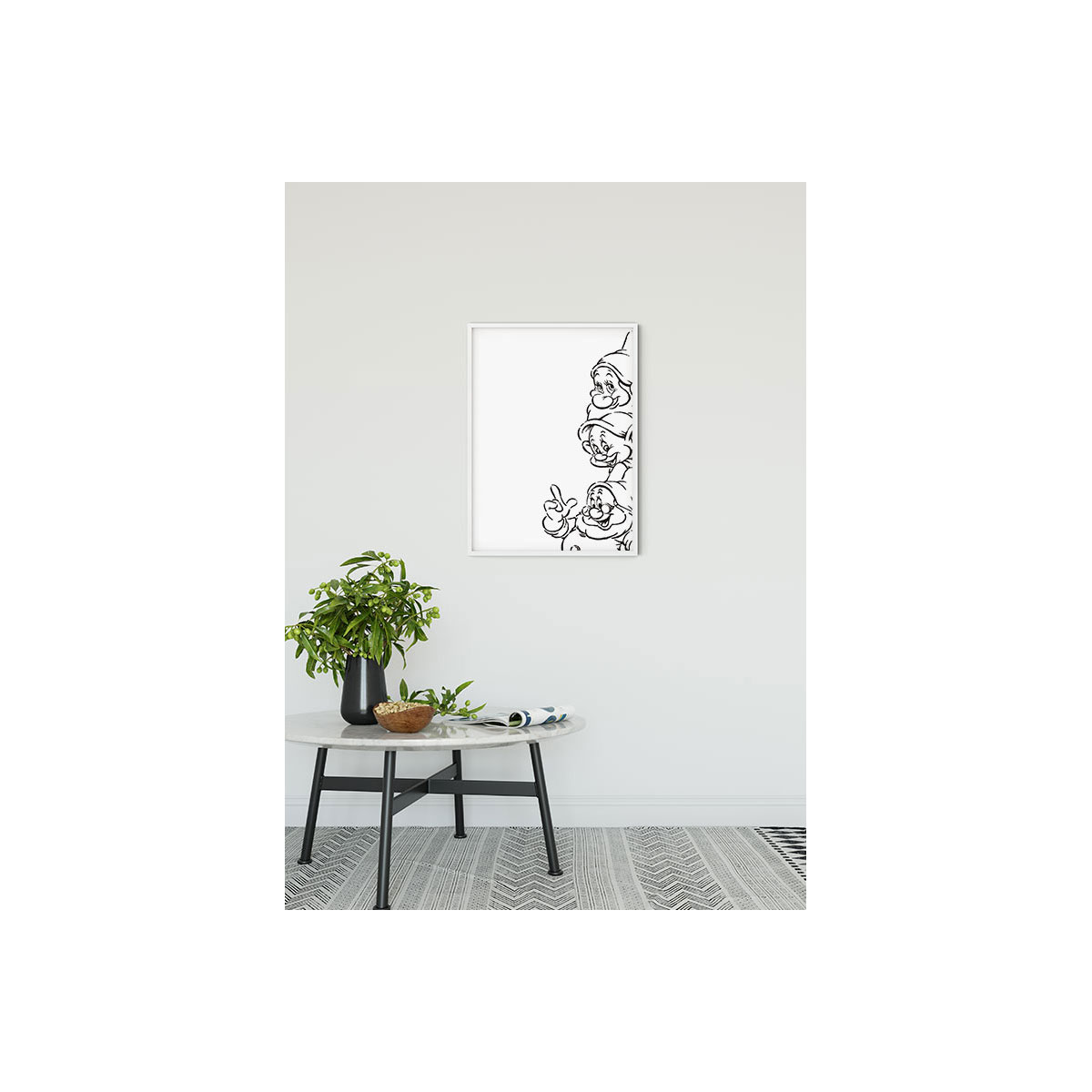 Komar  Wandbild Snow White Dwarves 30x40 cm