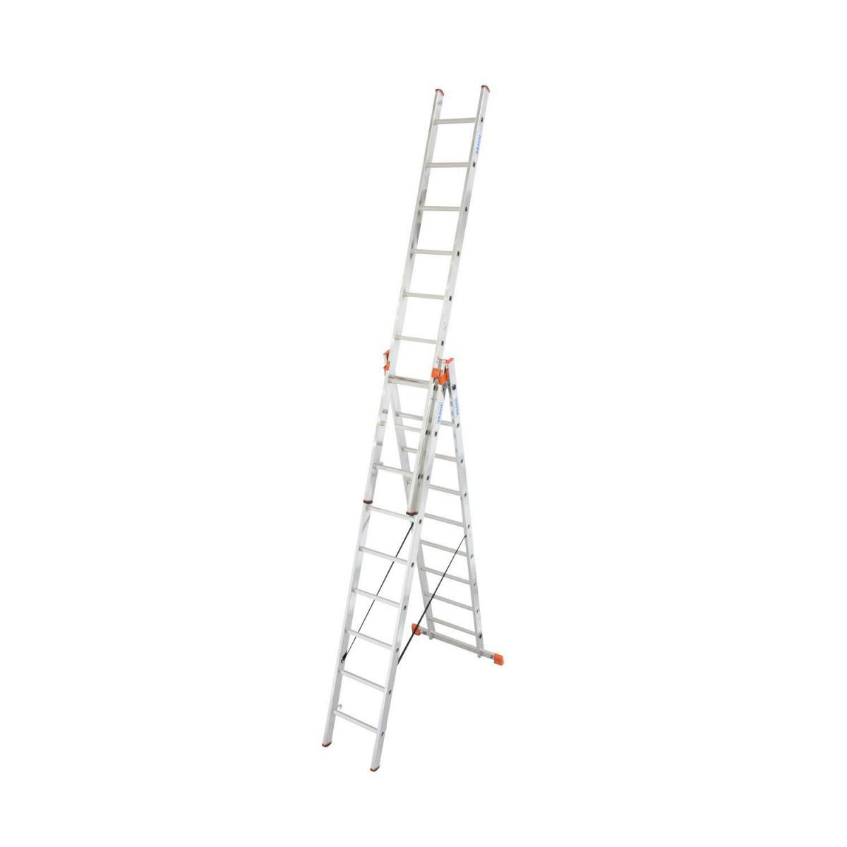 Krause Vielzweckleiter Tribilo 3 x 9 Sprossen Bild 1
