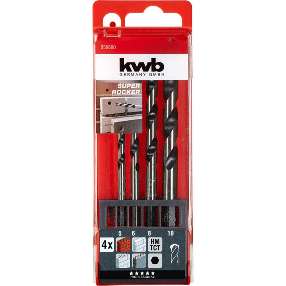 kwb  Beton- und Steinbohrersatz Rocker 4 teilig Bild 2