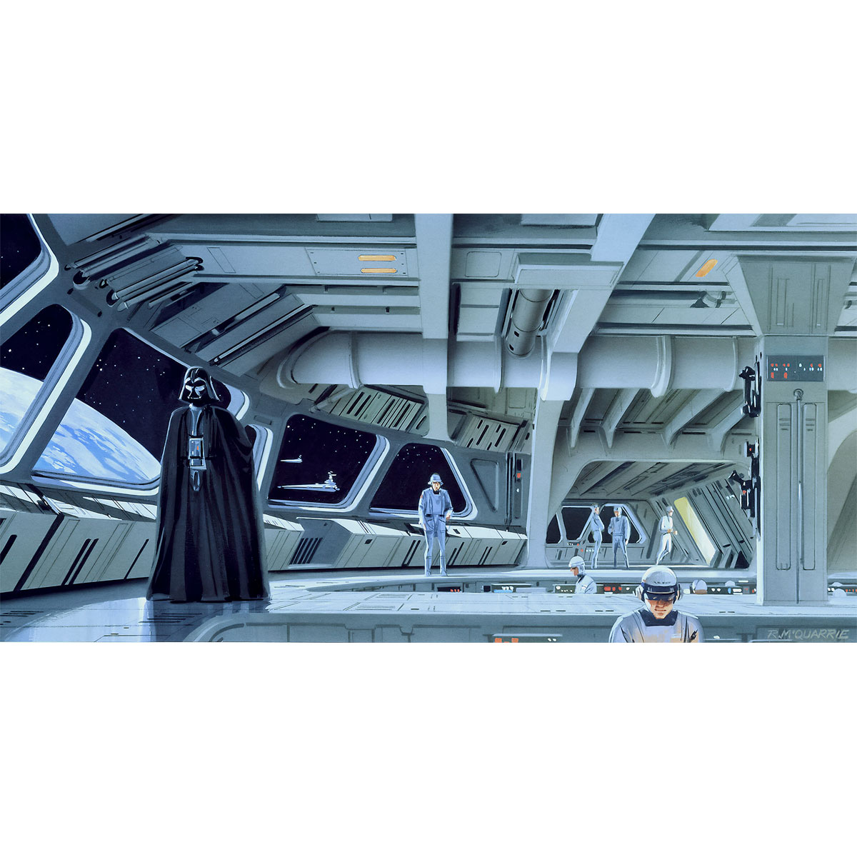 Komar  Vlies Fototapete Star Wars Classic Stardestroyer Deck 500x250 cm Bild 2