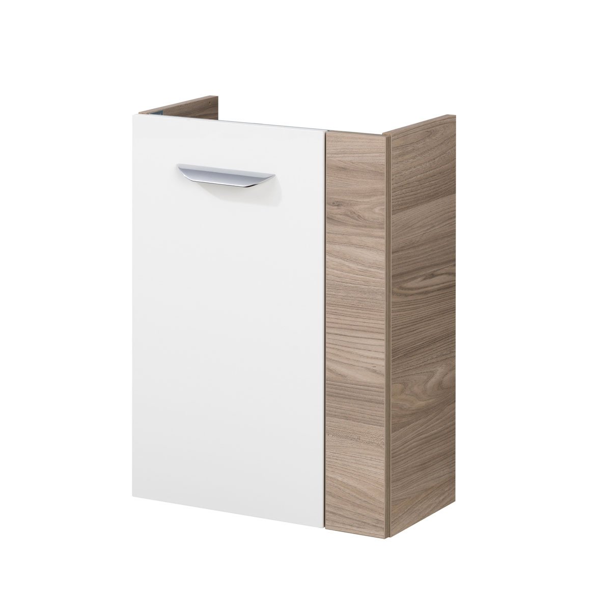 Fackelmann  Gäste-WC Waschtischunterschrank links SBC 440 x 600 x 243 mm Steinesche/Weiß Bild 1