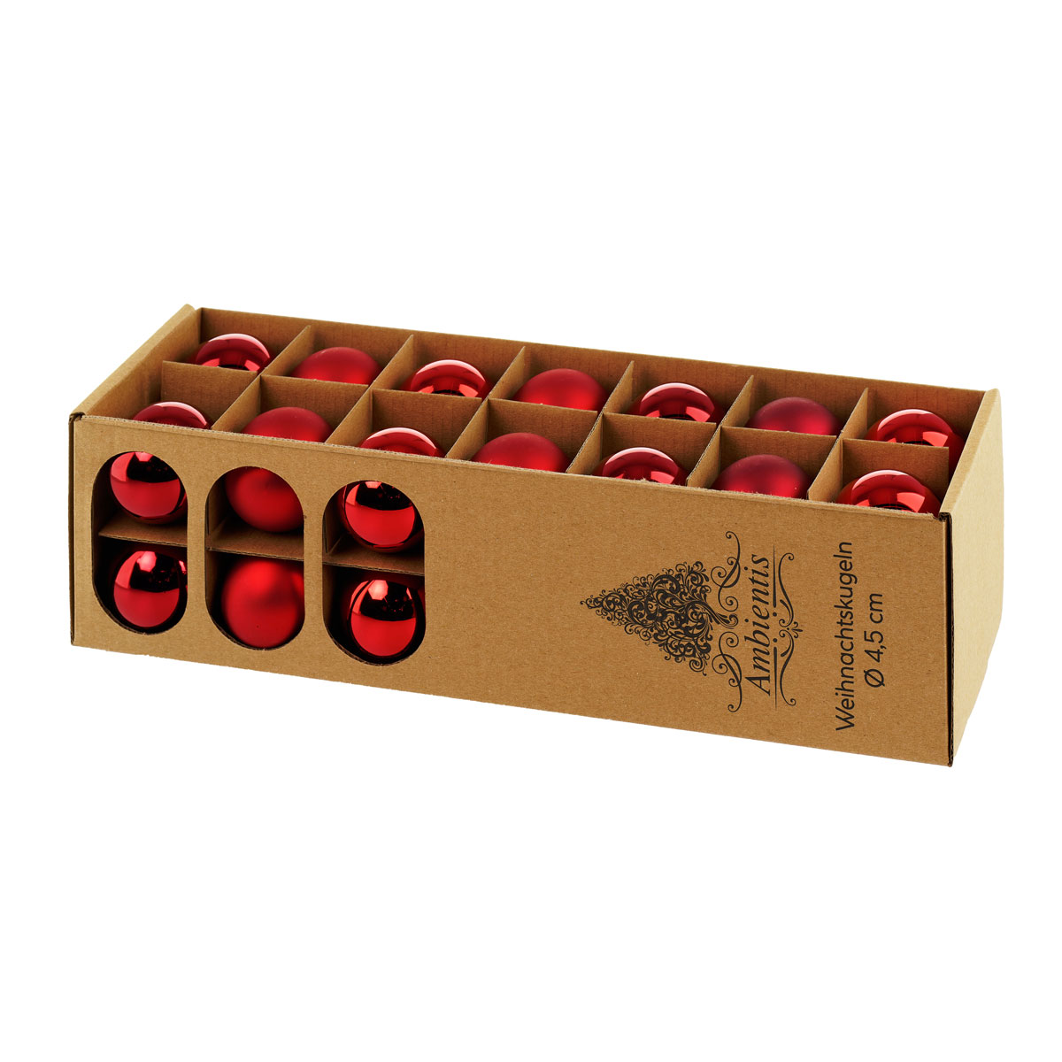 Ambientis Glaskugeln 4,5 cm rubinrot Mix Bild 2
