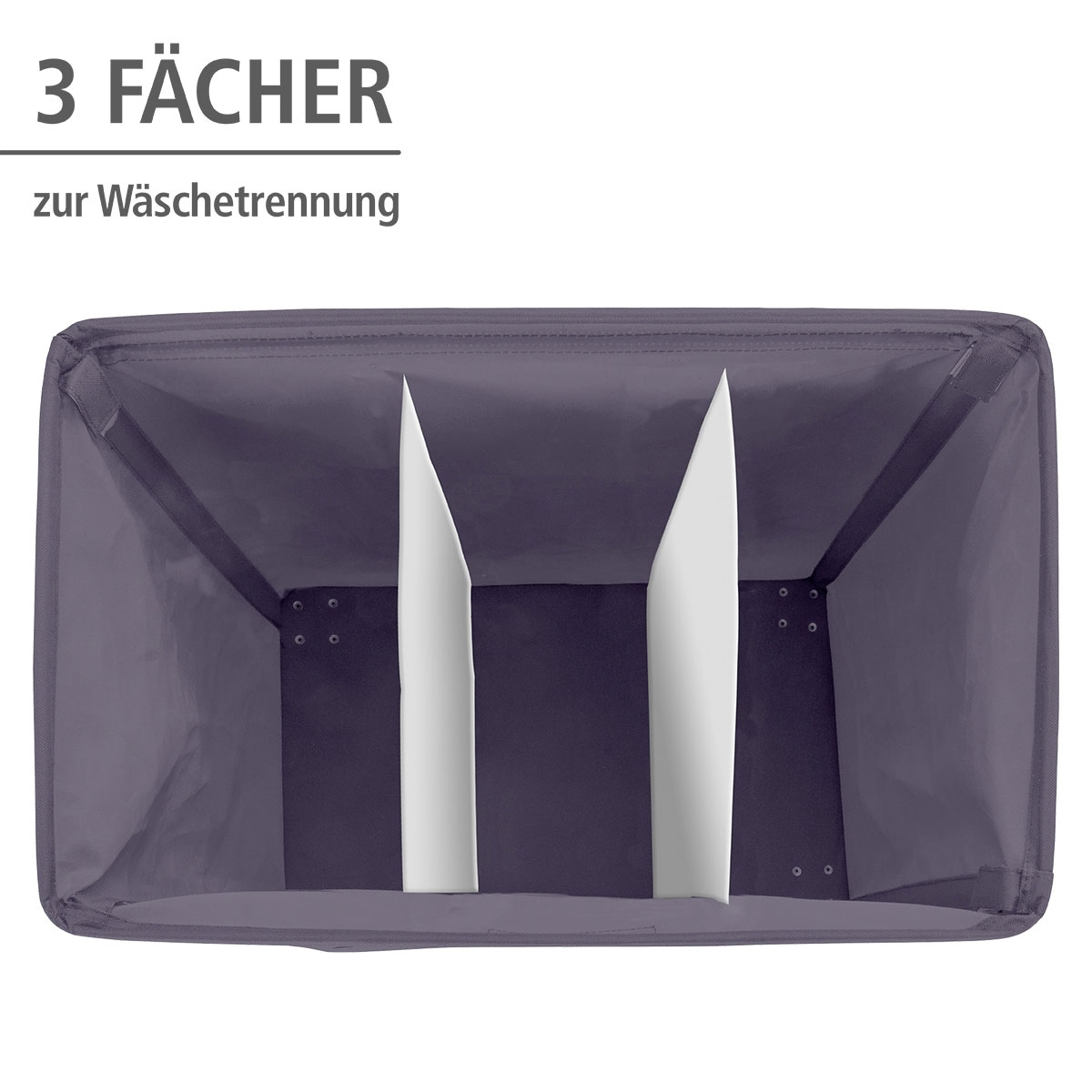 Wenko  Wäschesammler Trivo Grau Wäschekorb 116 l Bild 3
