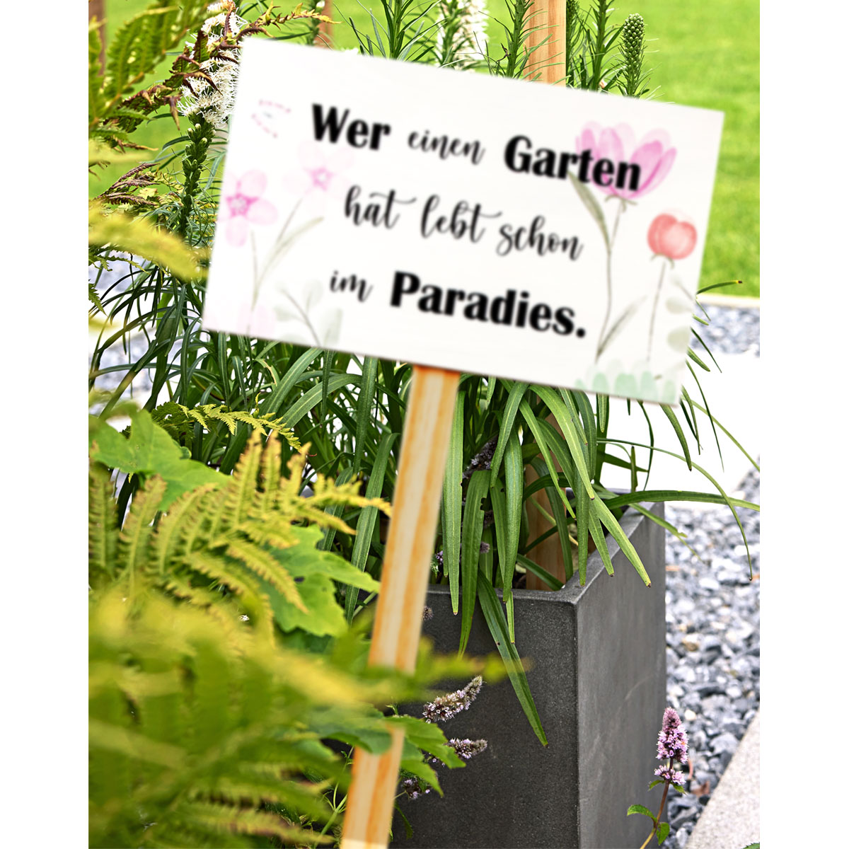 Gartenstecker Paradiesgarten Bild 2
