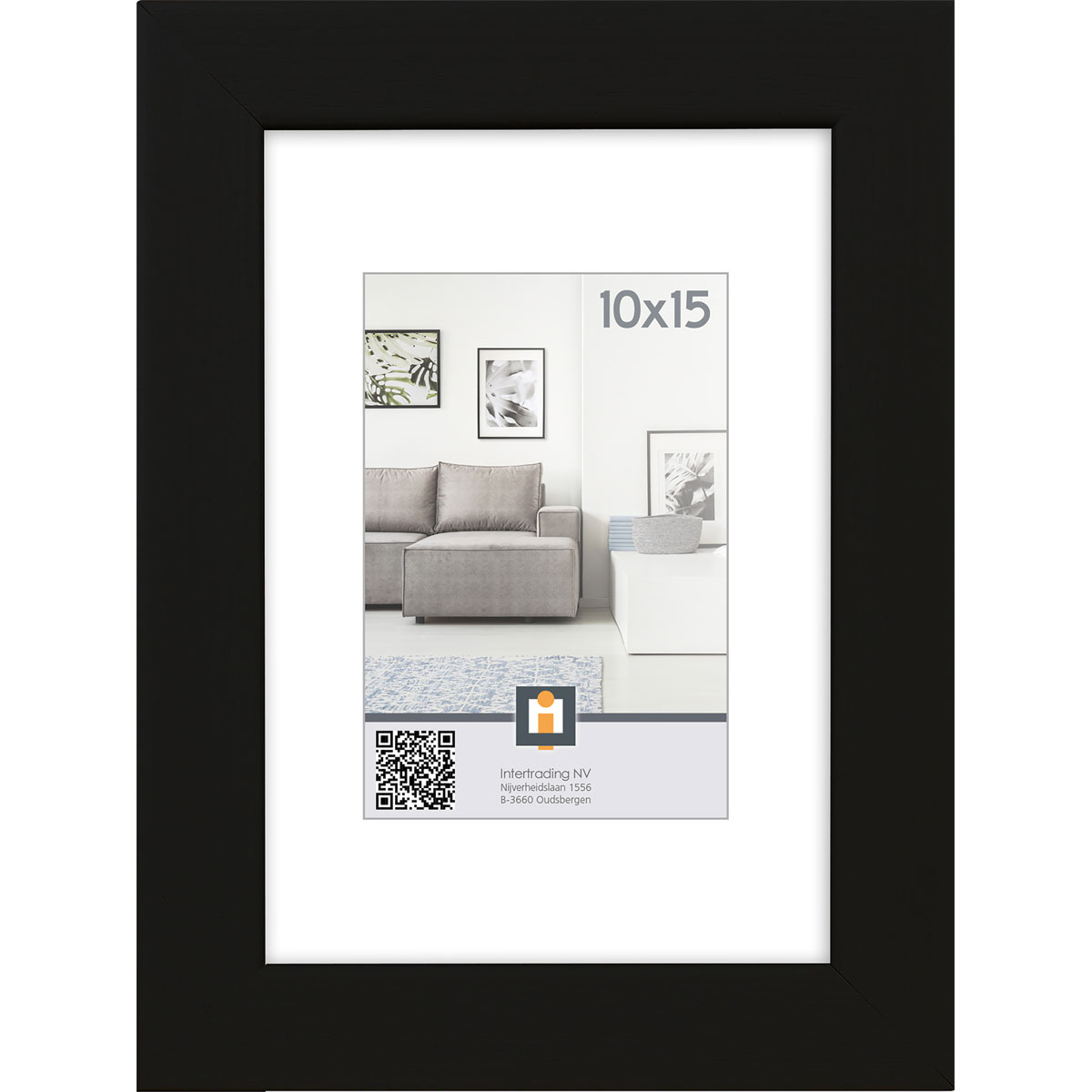 Bilderrahmen Livorno 10x15 cm schwarz