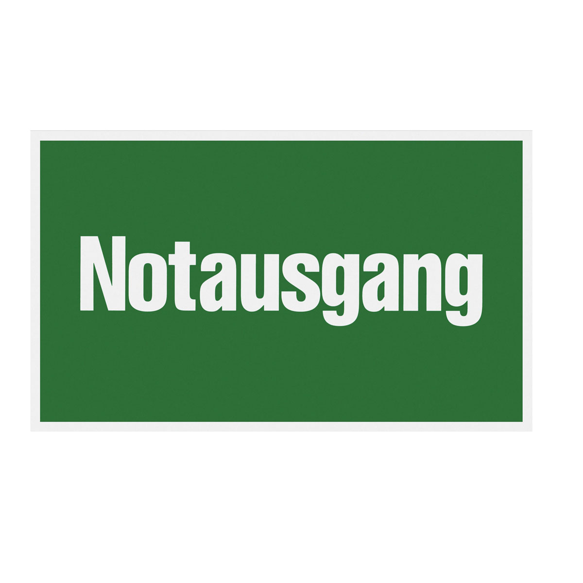 Metafranc Hinweisschild Notausgang Kunststoff gelb