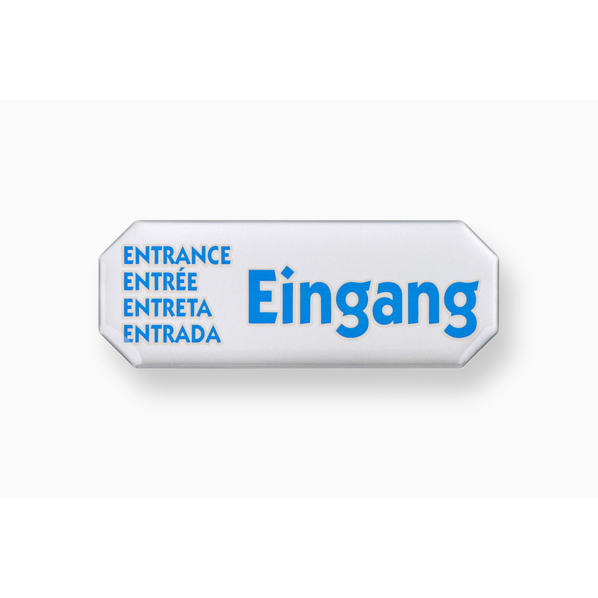 Metafranc Hinweisschild Eingang Kunststoff weiß