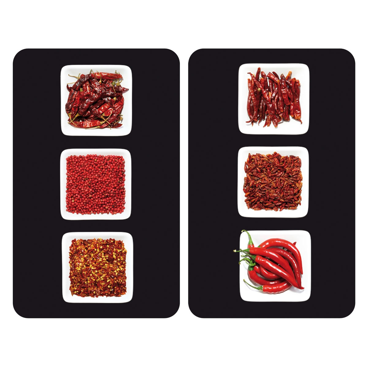 Wenko Herdabdeckplatte Chili 2er Set
