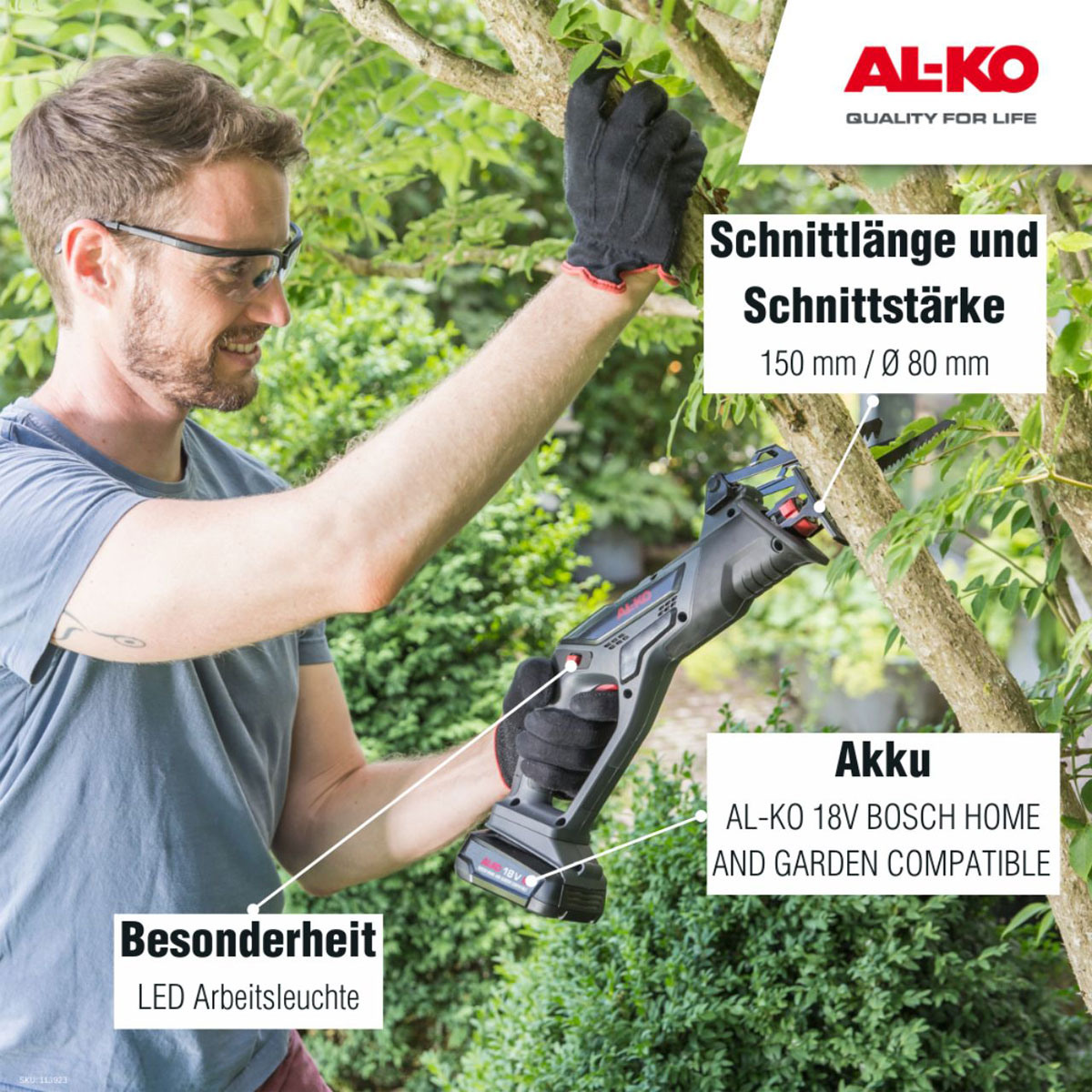 AL-KO  Akku-Handsäge PS 1815 Solo Bild 7