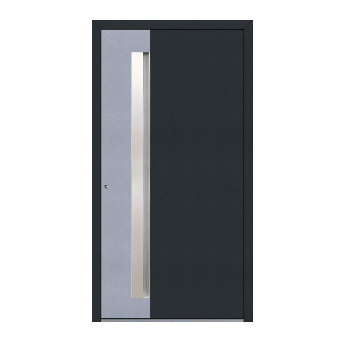 Schüco Aluminium Haustür 806 Bologna Excellent 1100 x 2100 mm RAL9016/7040/7016 DL