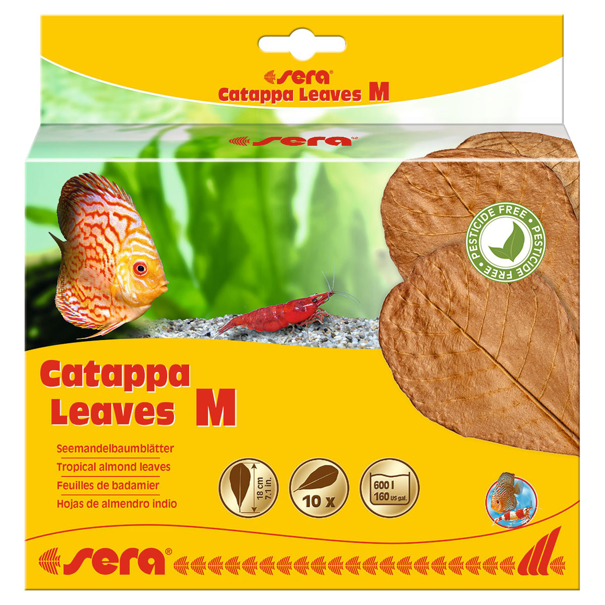 sera Catappa Leaves M 10St. 16-20cmWasserpflege