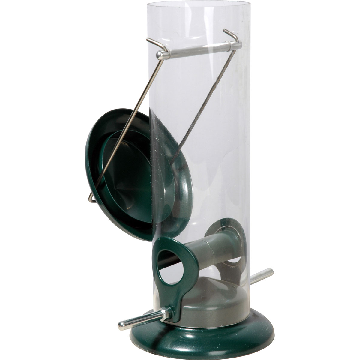 Futterspender zum Aufhängen 9,5 x 9,5 x 23 cm Metall Dunkelgrün Bild 9