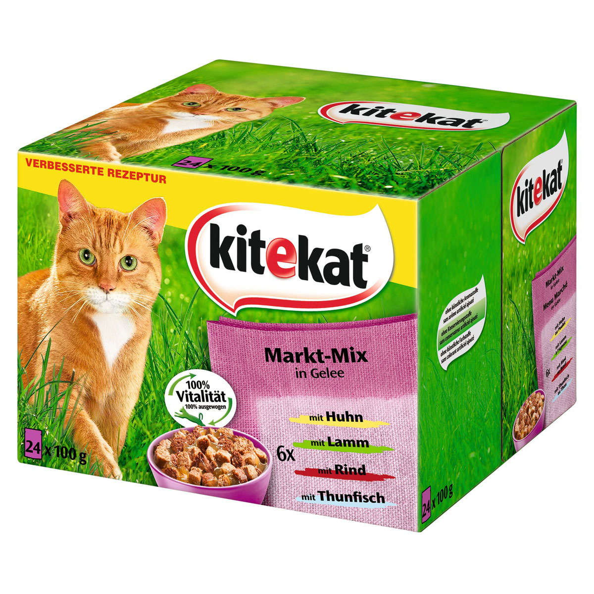 Kitekat Portionsbeutel Multipack Markt - Mix in Gelee 24 x 100g Bild 1