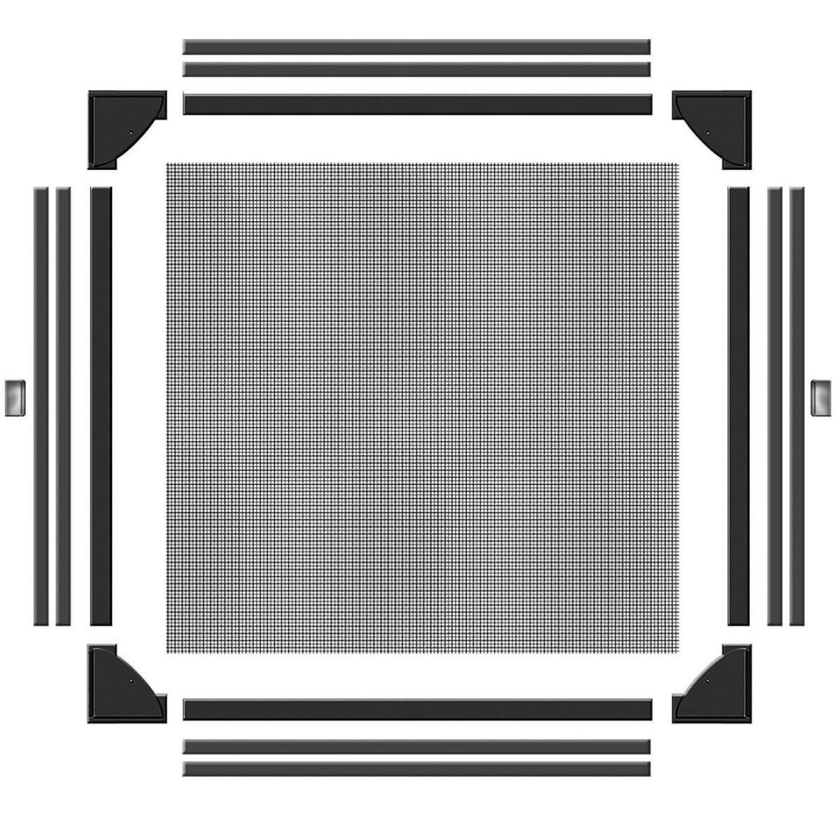 Schellenberg Insektenschutz-Magnetrahmen 100 x 120 cm anthrazit Bild 3