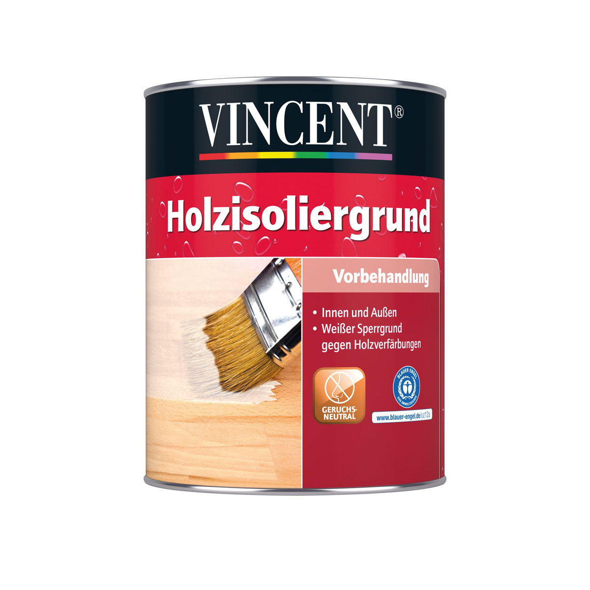 Vincent Holzisoliergrund weiß 2,5 L