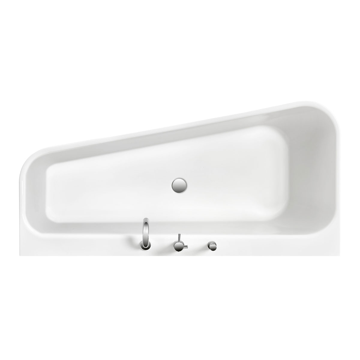 Ottofond Badewanne Pino 155 x 75 cm Ausführung rechts Wannenrandarmatur S3000