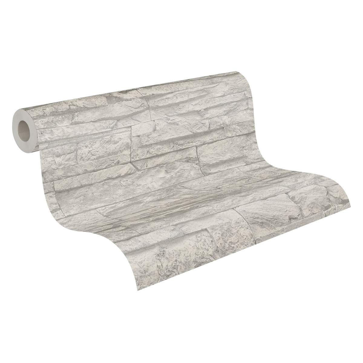 AS Creation  Vliestapete „Elements“, Steintapete Natursteinoptik, grau, weiß, 10,05m x 0,53m Bild 6