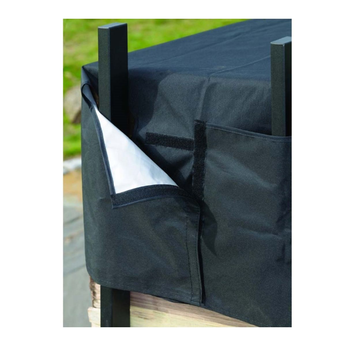 ShelterLogic Kaminholzregal Traglast 1.000 kg Inkl. Abdeckung 36,3x119,4x118,9cm Bild 6