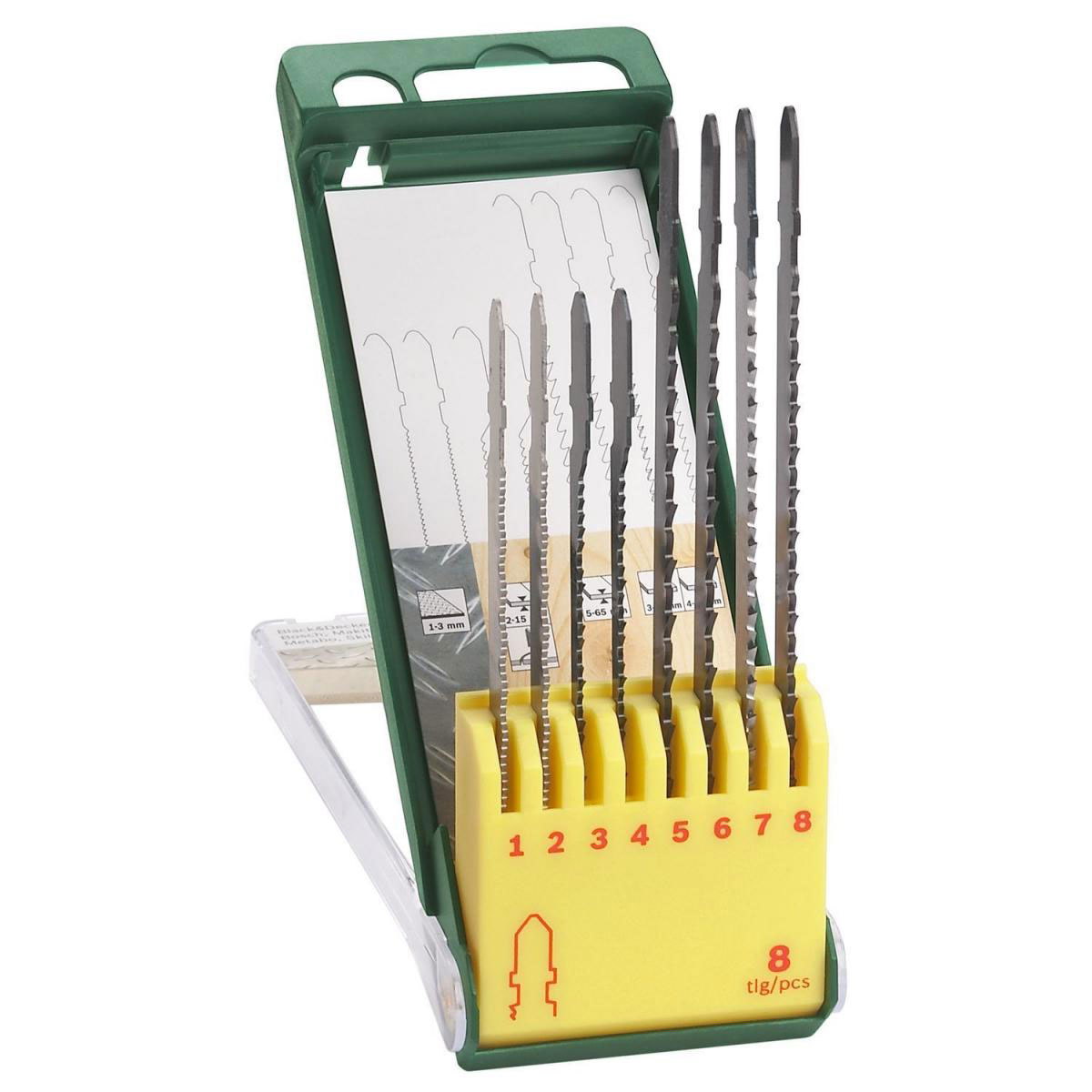 Bosch  Stichsägeblatt-Set für Holz und Metall T-Schnitt 8-teilig