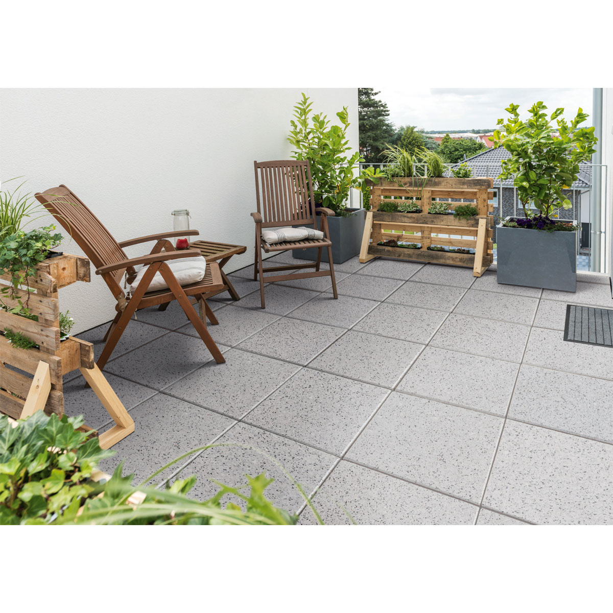 Diephaus  Terrassenplatte Fine Granit-Grau 40 x 40 x 4 cm Bild 2