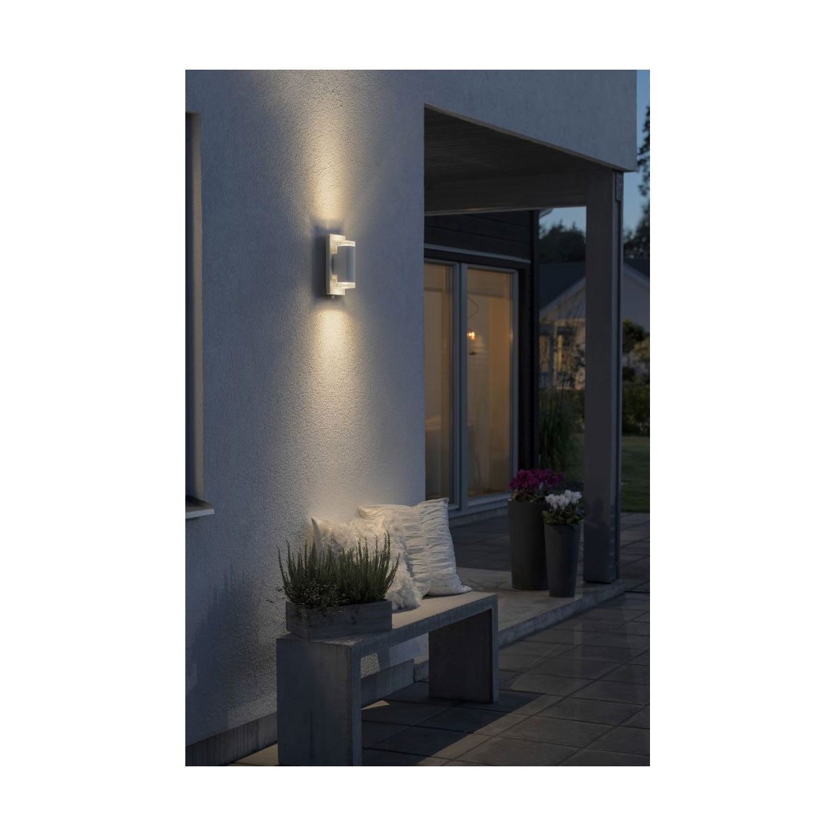 Konstsmide LED-Außenwandleuchte Potenza weiß Bild 3