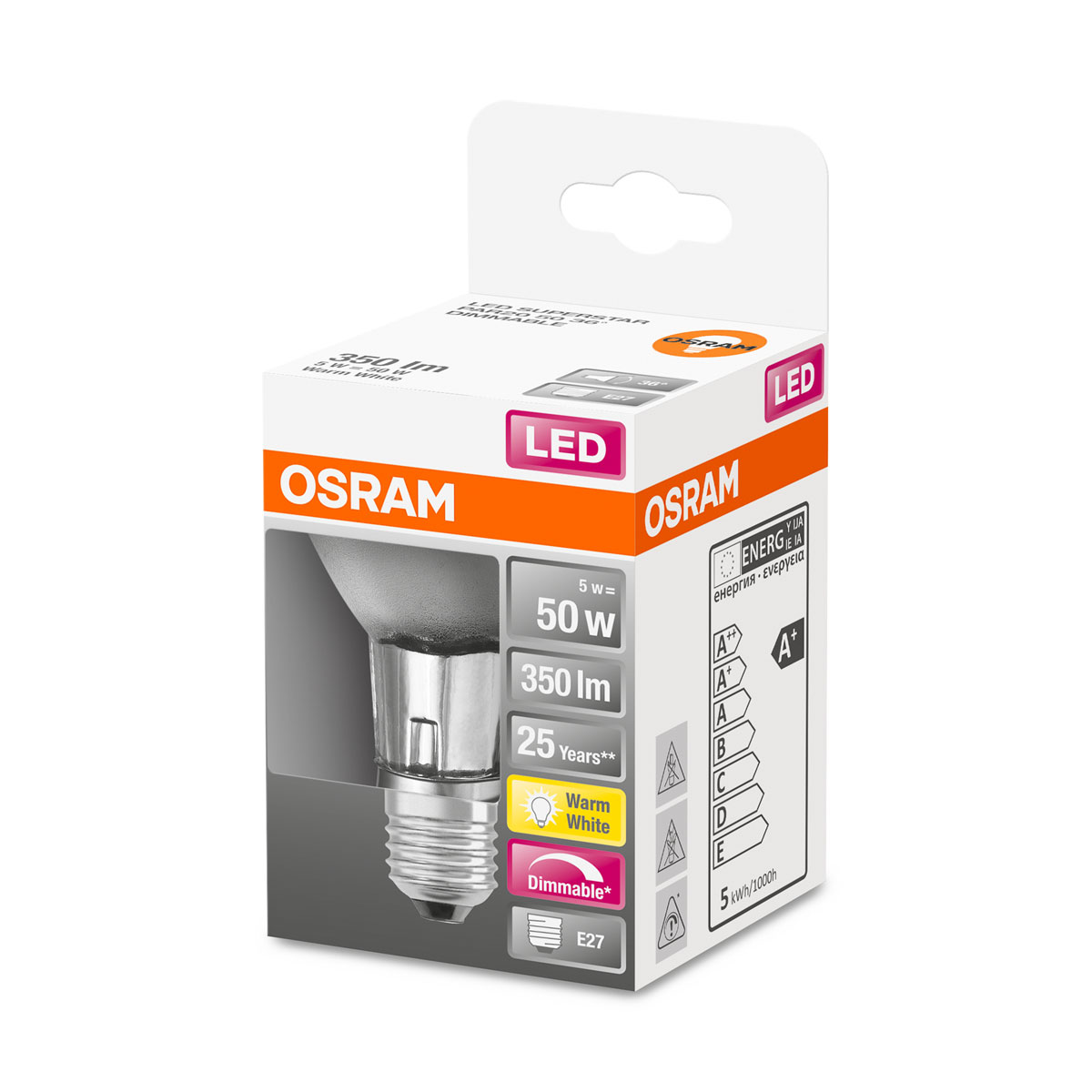 Osram LED-Reflektor dimmbar E27 warmweiß Bild 2