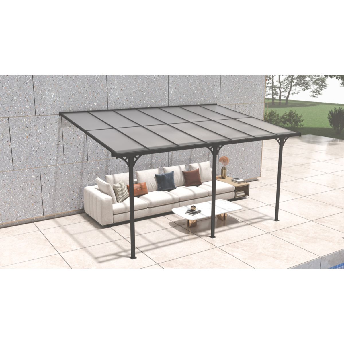 Westmann Terrassenüberdachung Bruce 435 300x435x270 cm Bild 4