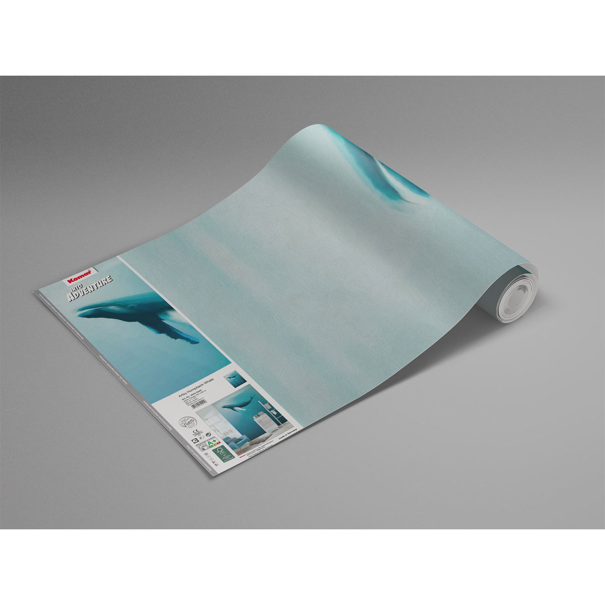 Komar  Vlies Fototapete Artsy Humpback Whale 200x280 cm Bild 8