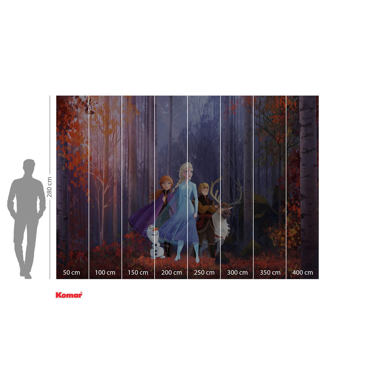 Komar  Vlies Fototapete Frozen Autumn Glade 400x280 cm Bild 3