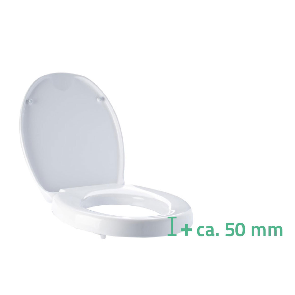 Ridder  WC-Erhöhung Premium 5 cm mit Absenkautomatik weiß Bild 4