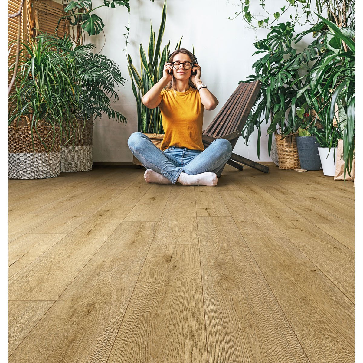 Designboden O.R.C.A Flex Flax River Oak 128,8 x 18,9 cm Bild 1