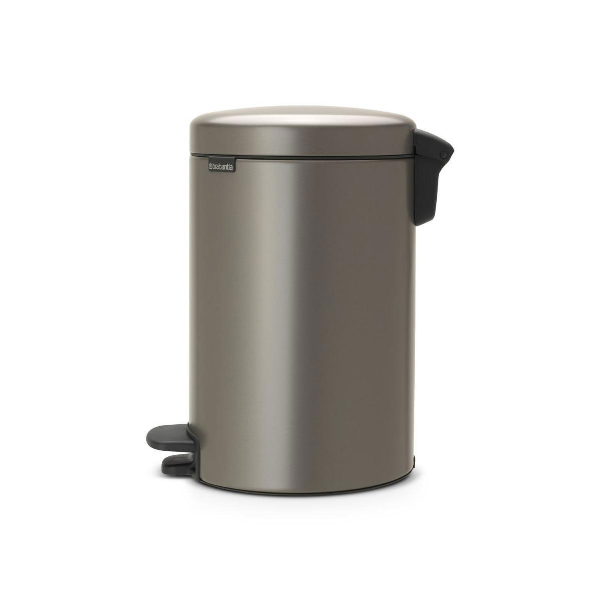 BRABANTIA Treteimer Newicon 12 L mit Kunststoffeinsatz platinum