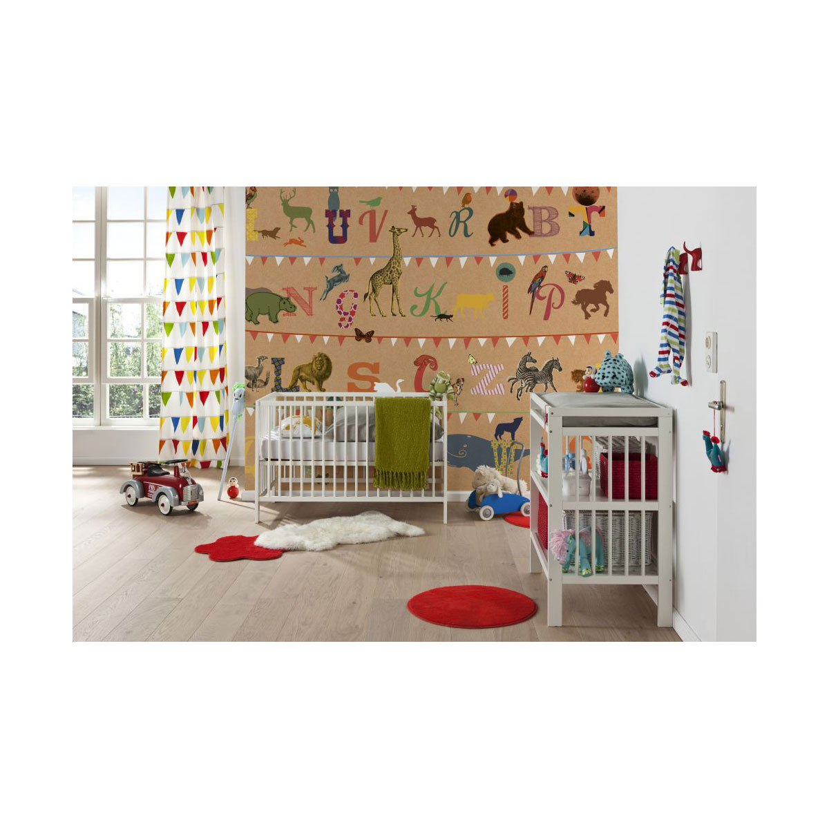 Komar  Vlies Fototapete T wie Tiger 250x250 cm