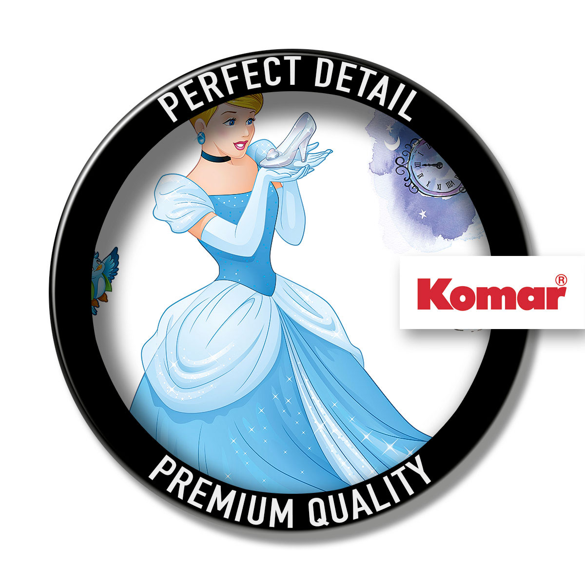 Komar  Selbstklebende Vlies Wandtattoo Cinderella XXL 127x200 cm Bild 3