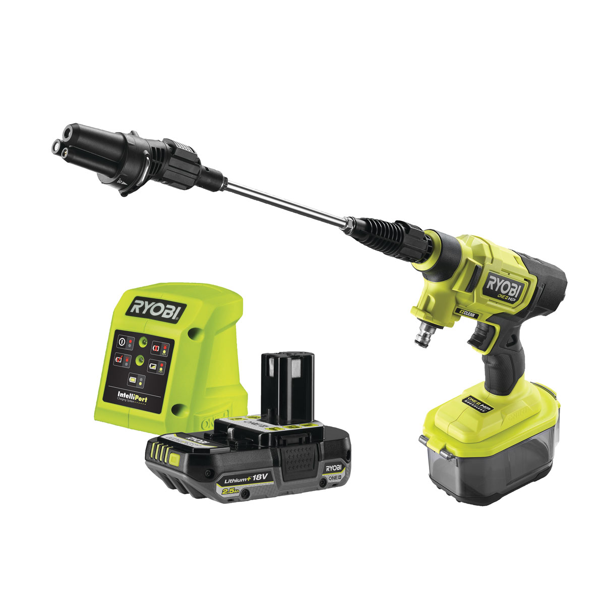 Ryobi  18V Akku-Mitteldruckreiniger-Set RY18PWX41A-125 Max Druck 41 bar inkl 2,5 Ah Akku u Ladegerät Bild 1